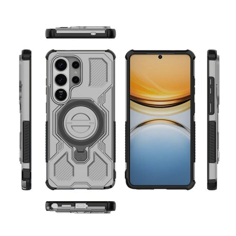 Samsung Galaxy S26 Ultra Håndværkercover m. Kickstand - inkl. 2 x Skærmbeskyttelse - Grå
