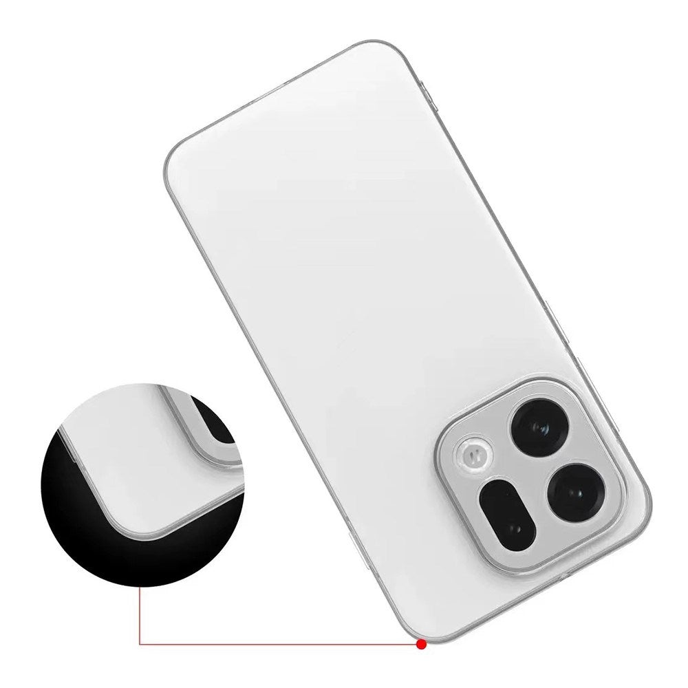 OPPO Find X9 EIDERWOOD Fleksibelt Plastik Cover - Gennemsigtig