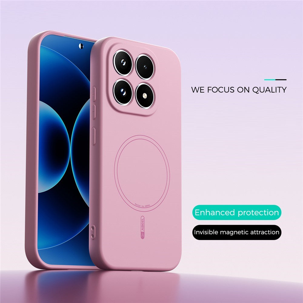 Xiaomi 17 Silikone Cover - MagSafe Kompatibel - Lyserød