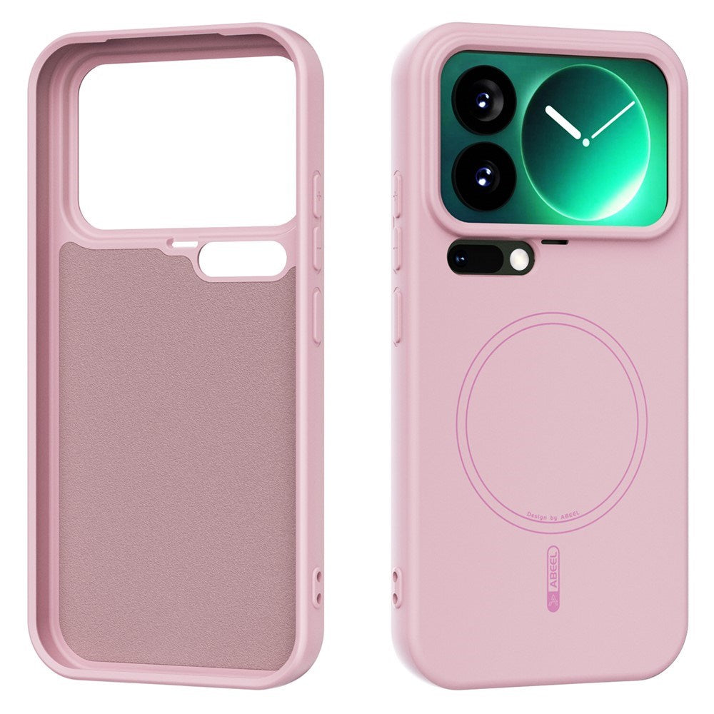 Xiaomi 17 Pro Silikone Cover - MagSafe Kompatibel - Lyserød