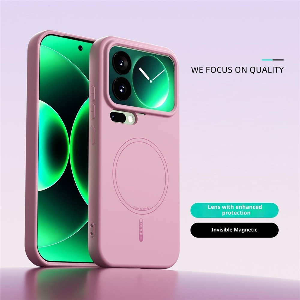 Xiaomi 17 Pro Silikone Cover - MagSafe Kompatibel - Lyserød