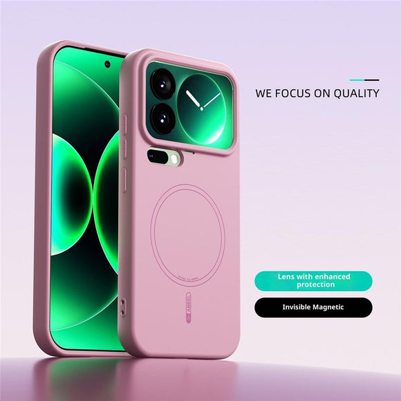Xiaomi 17 Pro Silikone Cover - MagSafe Kompatibel - Lyserød