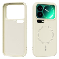Xiaomi 17 Pro Silikone Cover - MagSafe Kompatibel - Beige