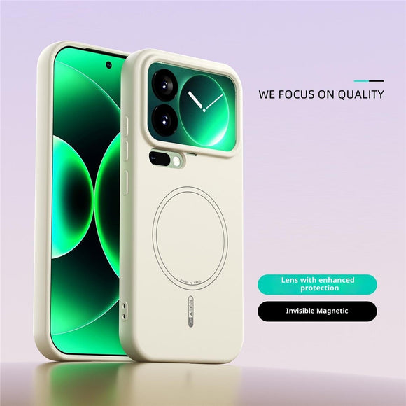 Xiaomi 17 Pro Silikone Cover - MagSafe Kompatibel - Beige
