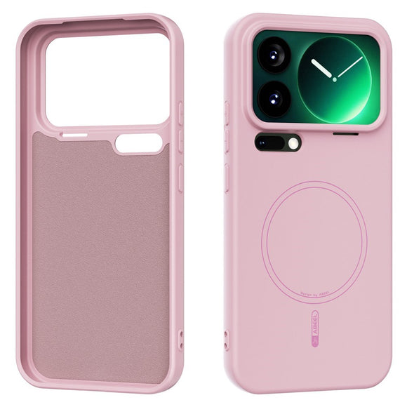 Xiaomi 17 Pro Max Silikone Cover - MagSafe Kompatibel - Lyserød