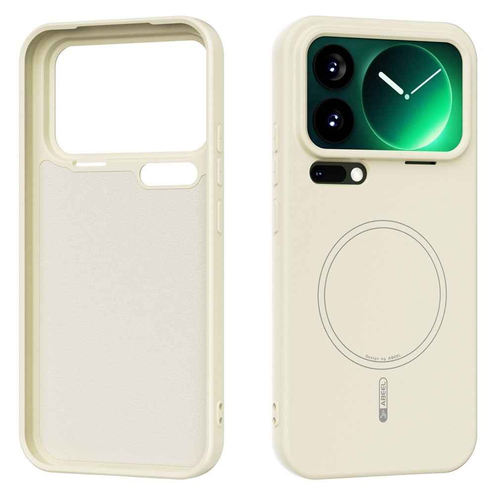 Xiaomi 17 Pro Max Silikone Cover - MagSafe Kompatibel - Beige