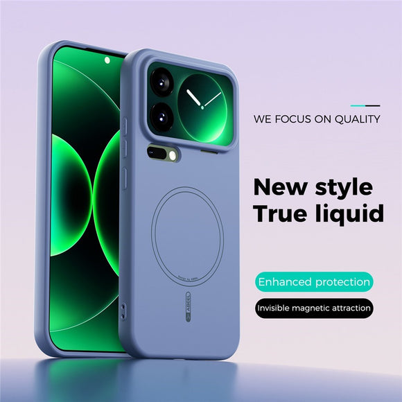 Xiaomi 17 Pro Max Silikone Cover - MagSafe Kompatibel - Blå