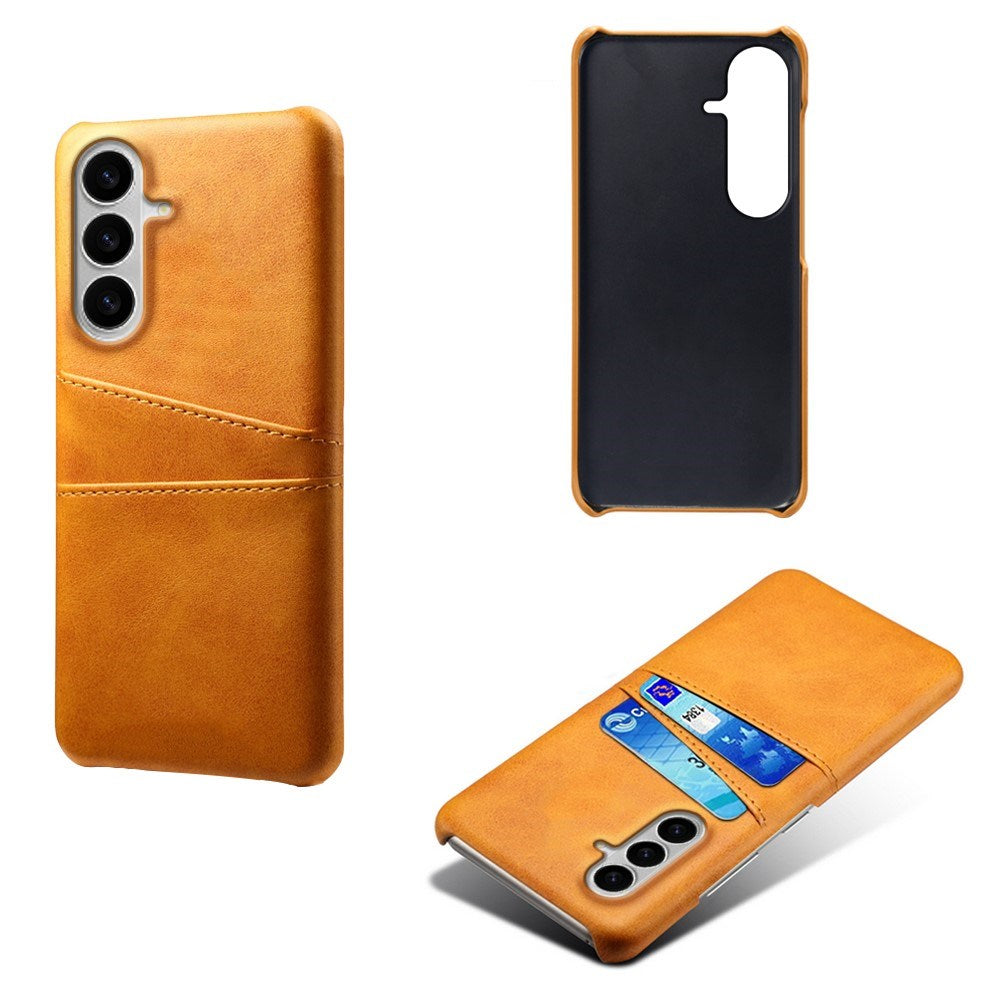Samsung Galaxy S26 EIDERWOOD Kunstlæder Cover m. Kortholder - Orange