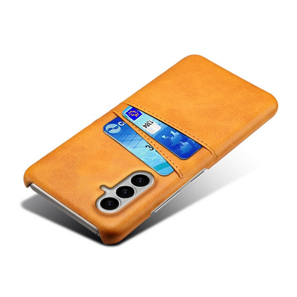 Samsung Galaxy S26 EIDERWOOD Kunstlæder Cover m. Kortholder - Orange