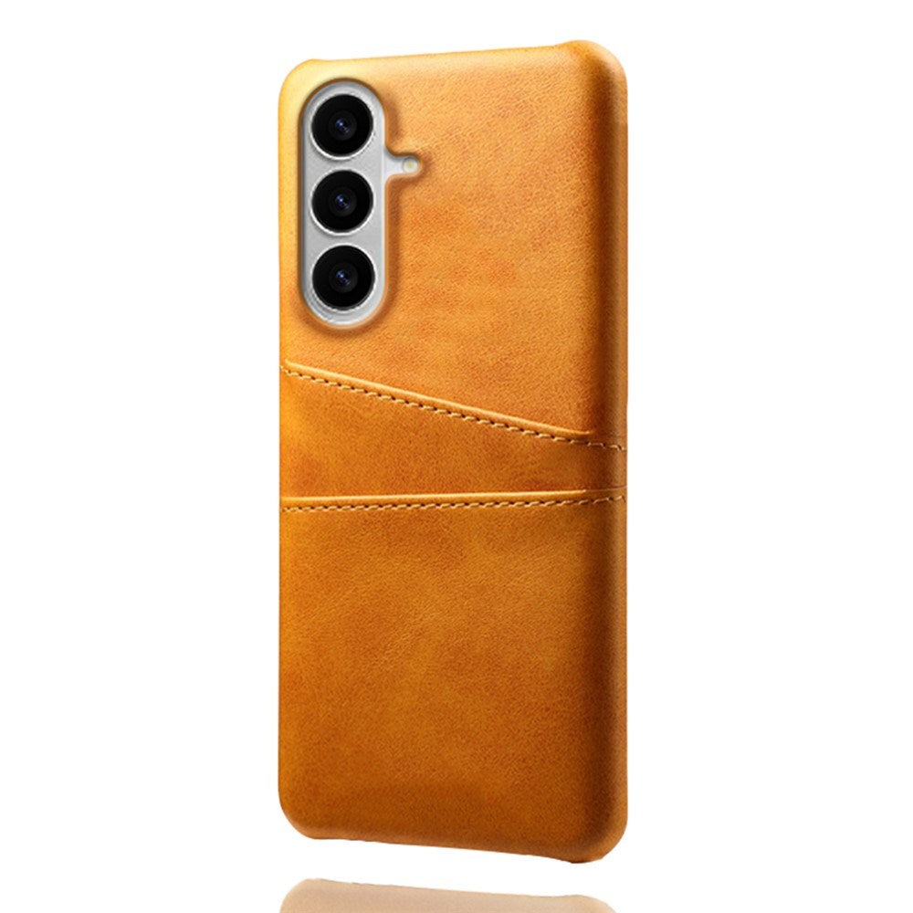 Samsung Galaxy S26 EIDERWOOD Kunstlæder Cover m. Kortholder - Orange