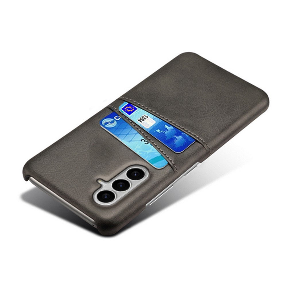 Samsung Galaxy S26 EIDERWOOD Kunstlæder Cover m. Kortholder - Sort