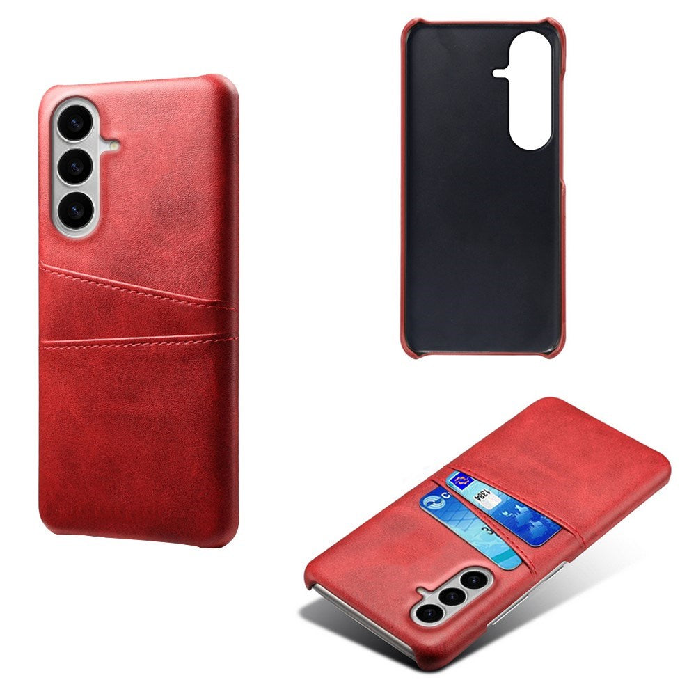 Samsung Galaxy S26 EIDERWOOD Kunstlæder Cover m. Kortholder - Rød