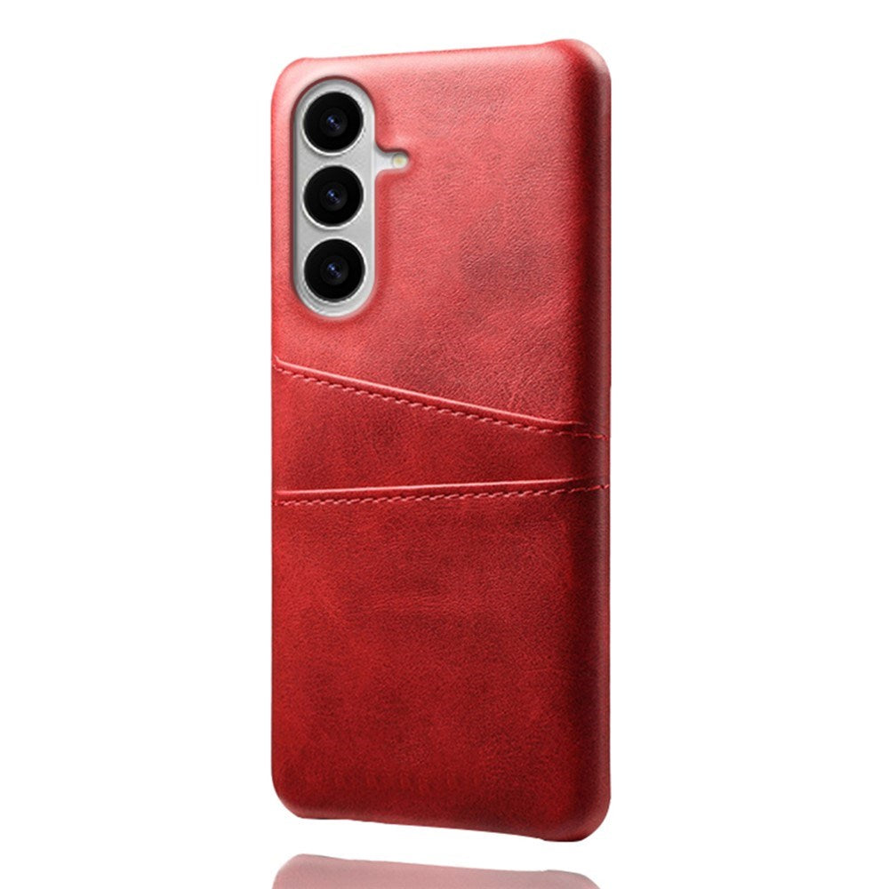 Samsung Galaxy S26 EIDERWOOD Kunstlæder Cover m. Kortholder - Rød