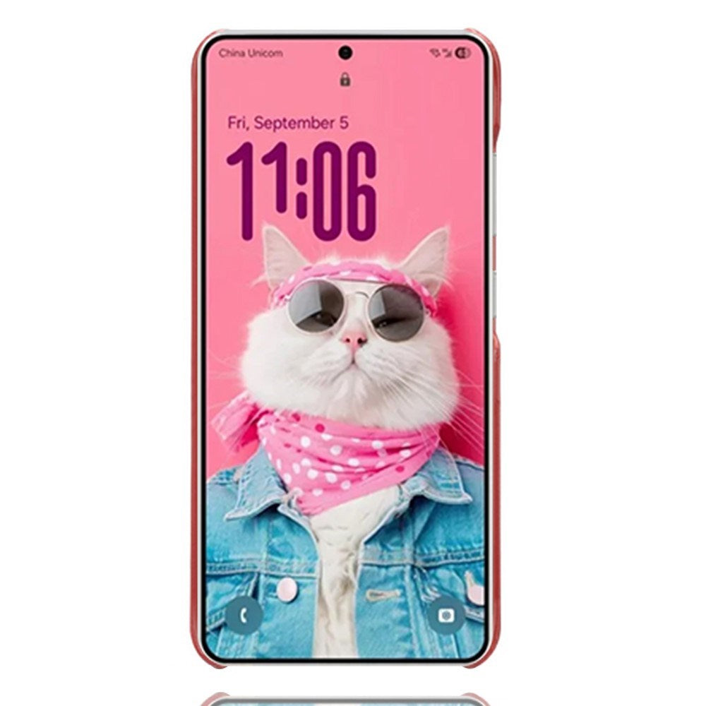 Samsung Galaxy S26 EIDERWOOD Kunstlæder Cover m. Kortholder - Rød