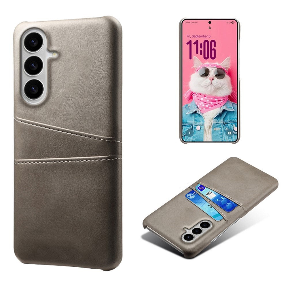 Samsung Galaxy S26 EIDERWOOD Kunstlæder Cover m. Kortholder - Grå