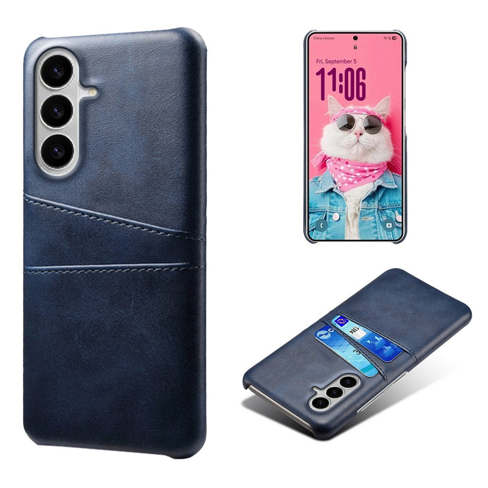 Samsung Galaxy S26 EIDERWOOD Kunstlæder Cover m. Kortholder - Blå