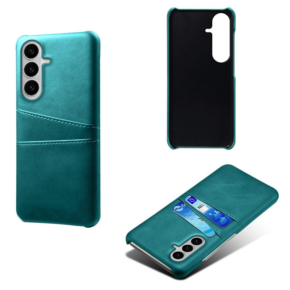 Samsung Galaxy S26 EIDERWOOD Kunstlæder Cover m. Kortholder - Grøn