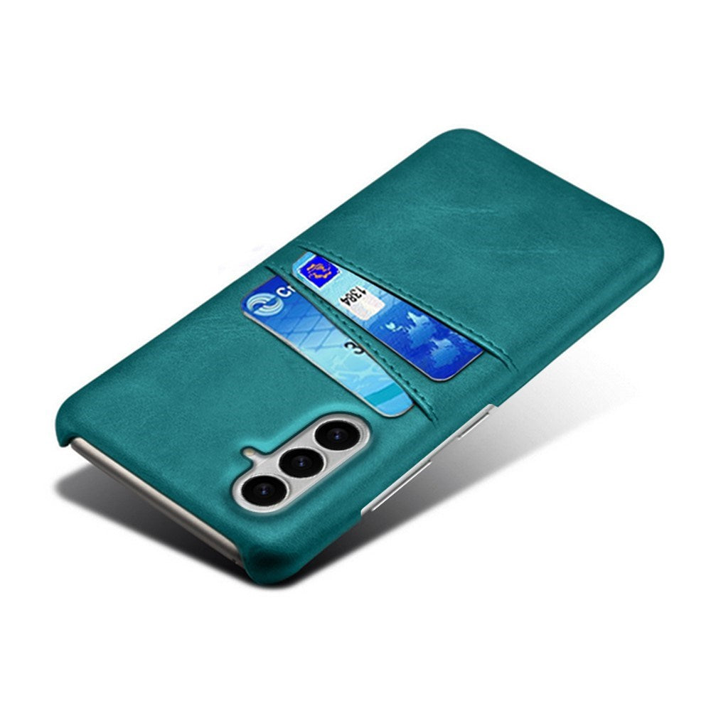 Samsung Galaxy S26 EIDERWOOD Kunstlæder Cover m. Kortholder - Grøn