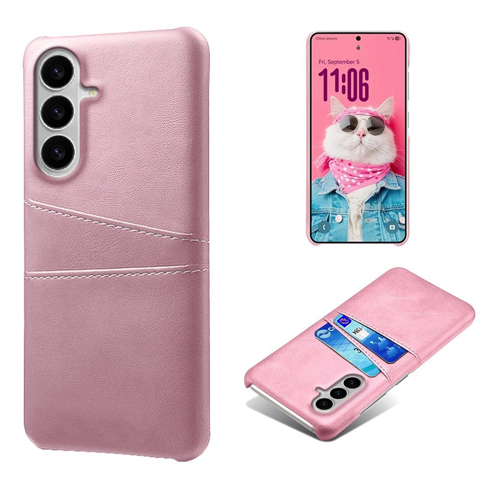 Samsung Galaxy S26 EIDERWOOD Kunstlæder Cover m. Kortholder - Lyserød