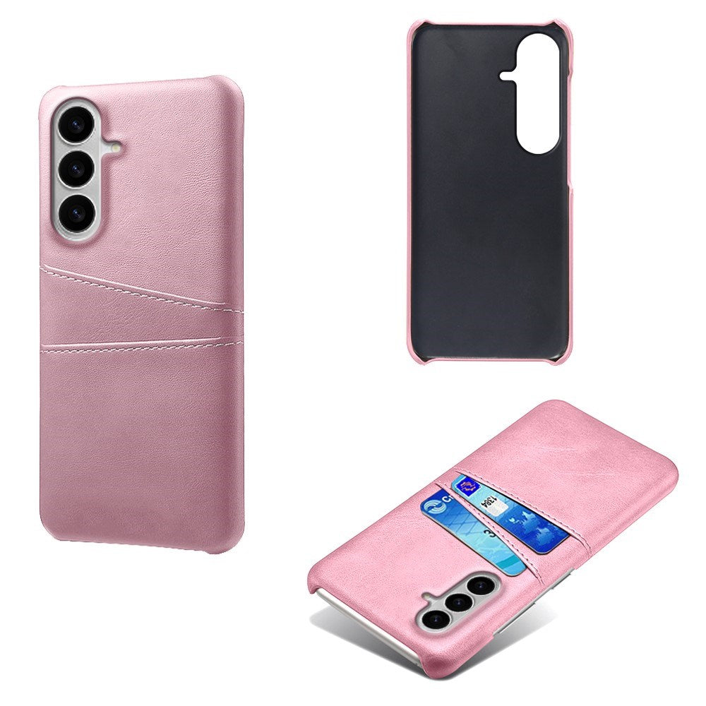 Samsung Galaxy S26 EIDERWOOD Kunstlæder Cover m. Kortholder - Lyserød