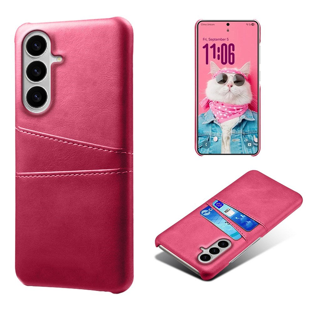 Samsung Galaxy S26 EIDERWOOD Kunstlæder Cover m. Kortholder - Pink