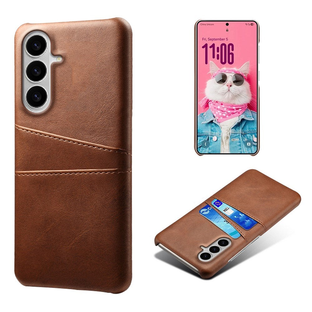 Samsung Galaxy S26 EIDERWOOD Kunstlæder Cover m. Kortholder - Brun