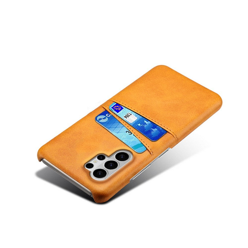 Samsung Galaxy S26 Ultra EIDERWOOD Kunstlæder Cover m. Kortholder - Orange