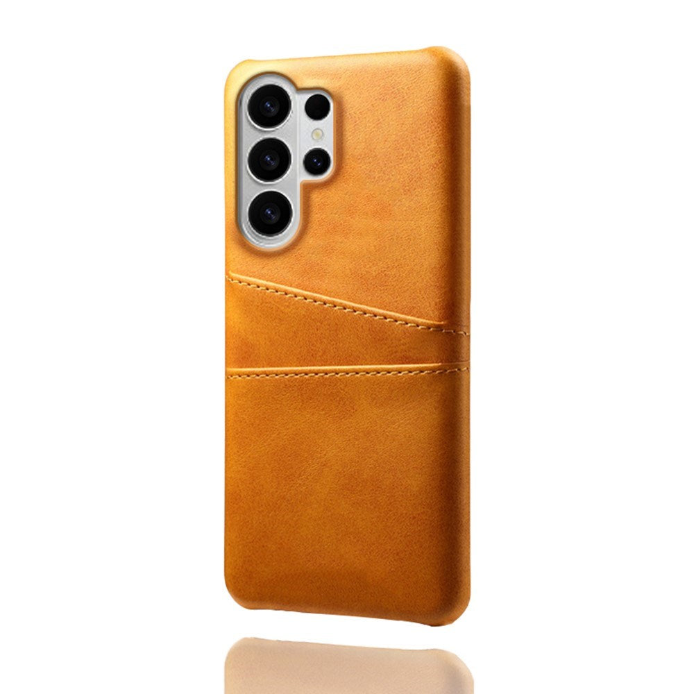 Samsung Galaxy S26 Ultra EIDERWOOD Kunstlæder Cover m. Kortholder - Orange