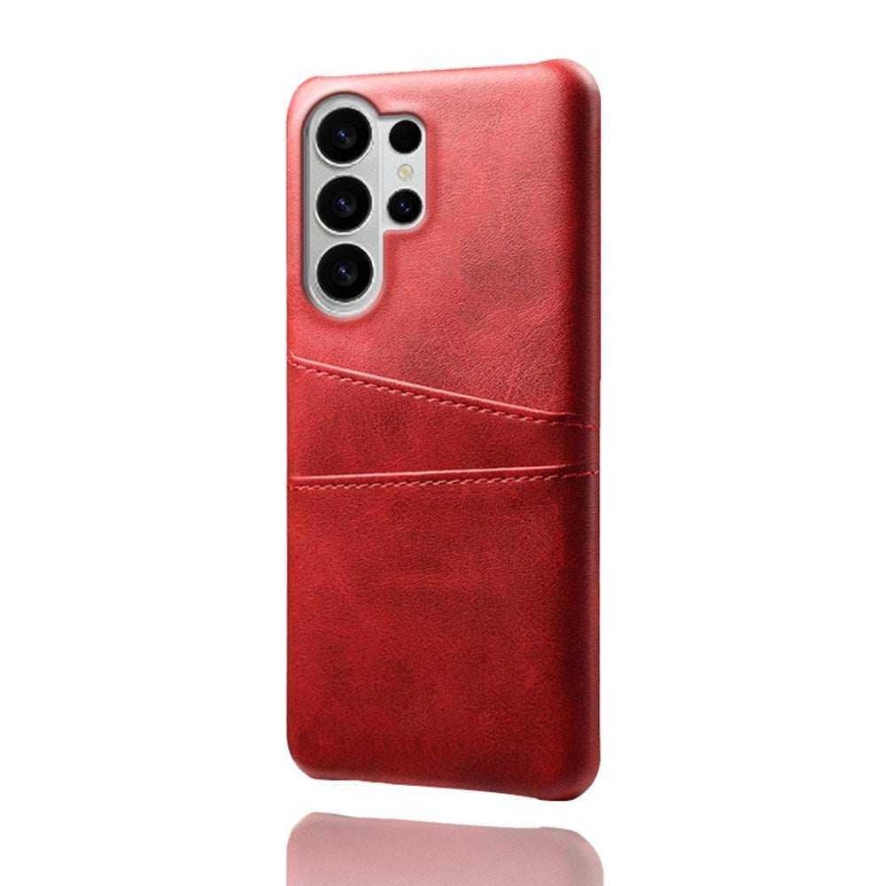 Samsung Galaxy S26 Ultra EIDERWOOD Kunstlæder Cover m. Kortholder - Rød