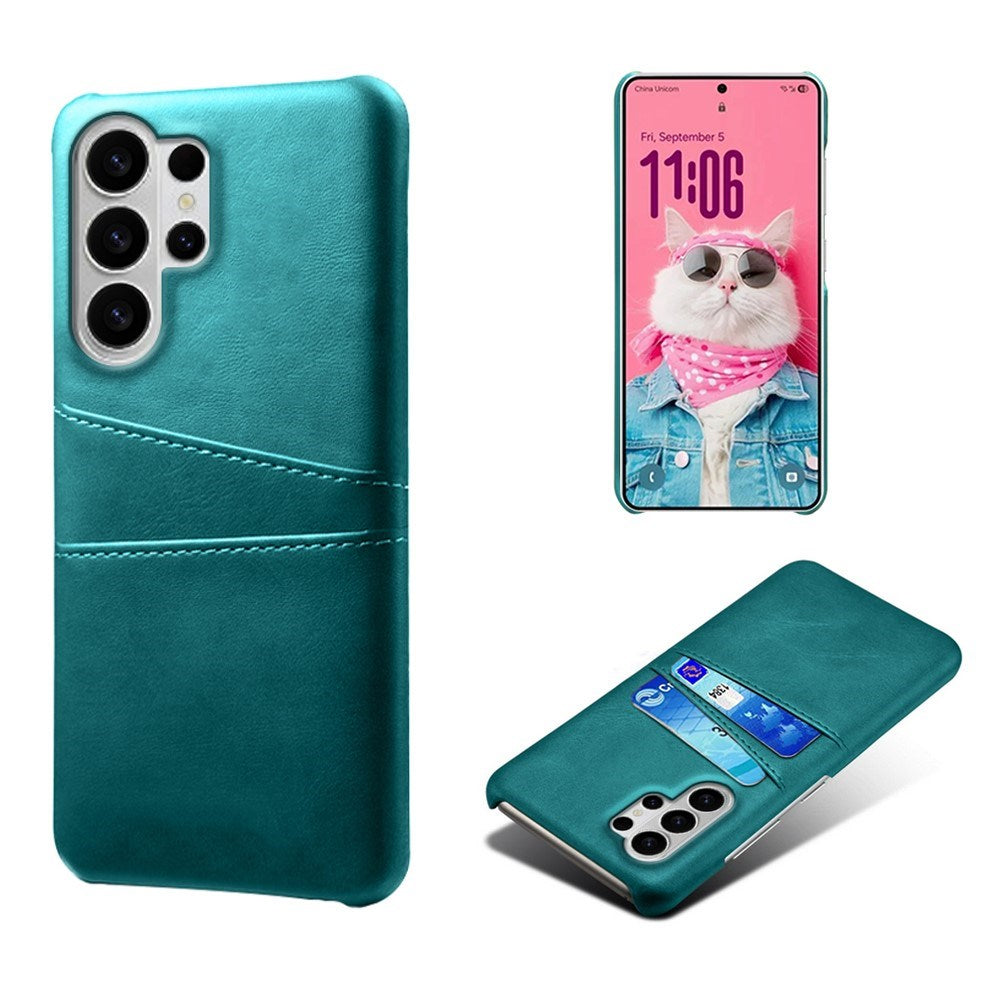 Samsung Galaxy S26 Ultra EIDERWOOD Kunstlæder Cover m. Kortholder - Grøn