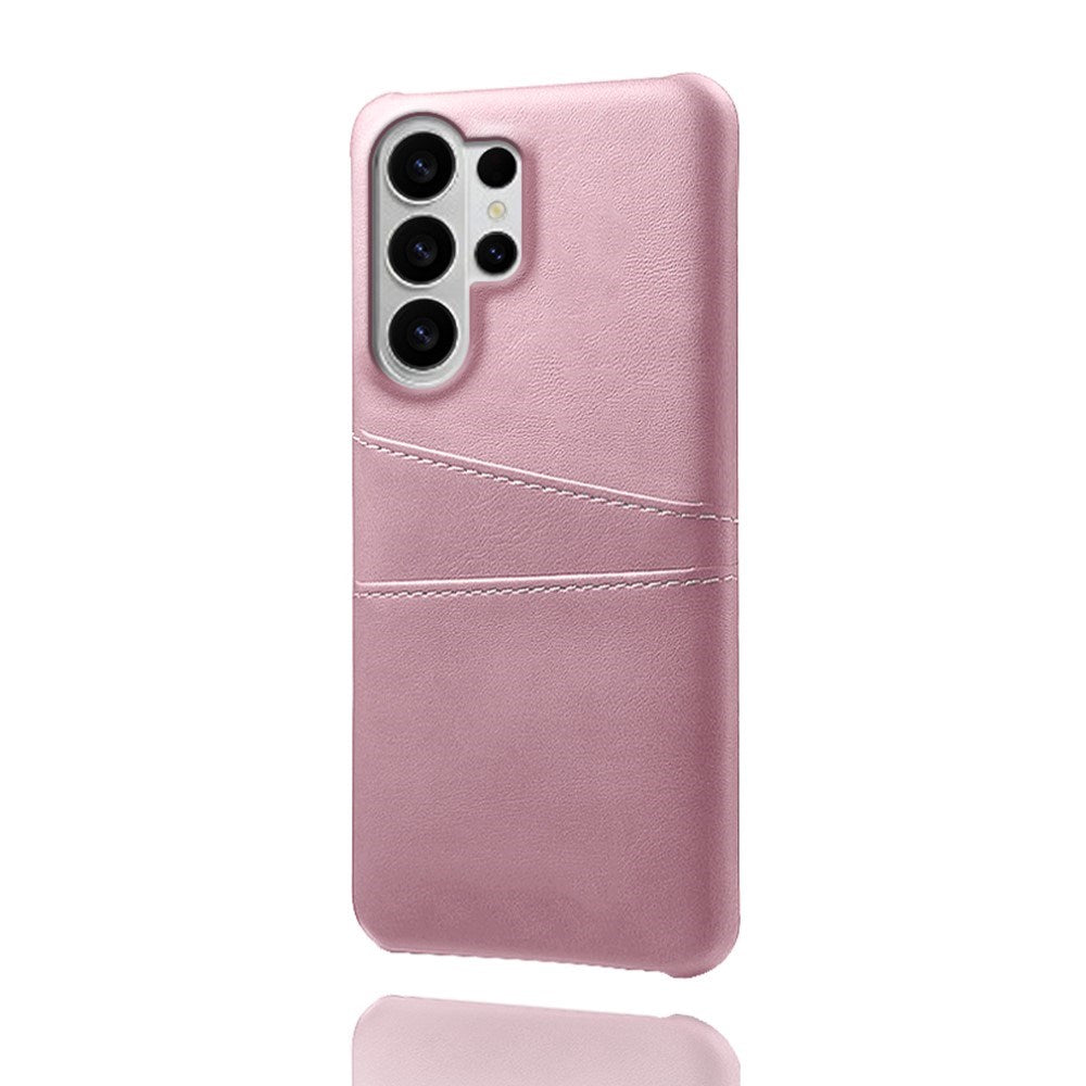 Samsung Galaxy S26 Ultra EIDERWOOD Kunstlæder Cover m. Kortholder - Lyserød