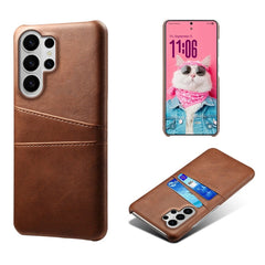 Samsung Galaxy S26 Ultra EIDERWOOD Kunstlæder Cover m. Kortholder - Brun