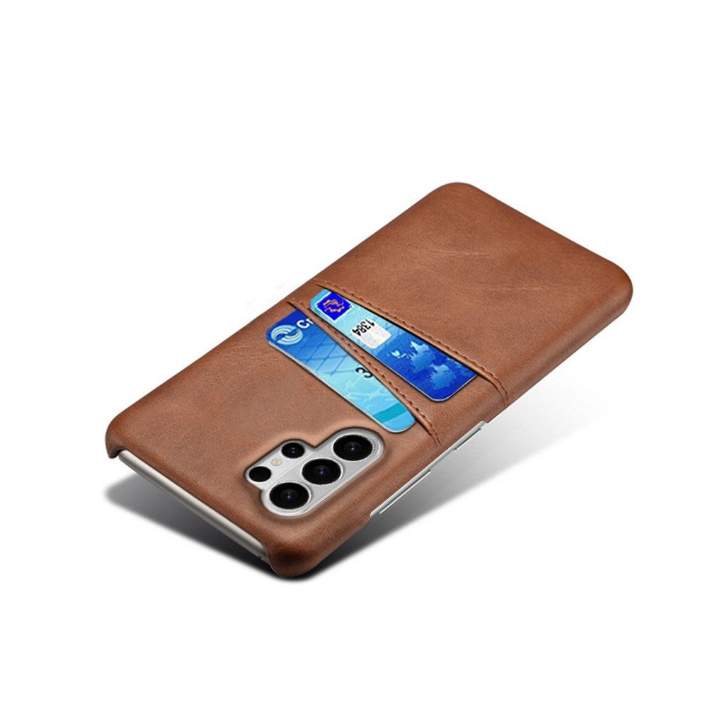 Samsung Galaxy S26 Ultra EIDERWOOD Kunstlæder Cover m. Kortholder - Brun