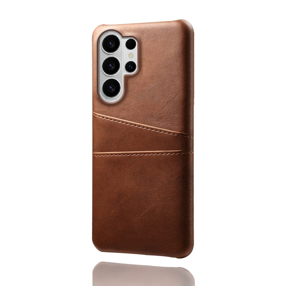 Samsung Galaxy S26 Ultra EIDERWOOD Kunstlæder Cover m. Kortholder - Brun
