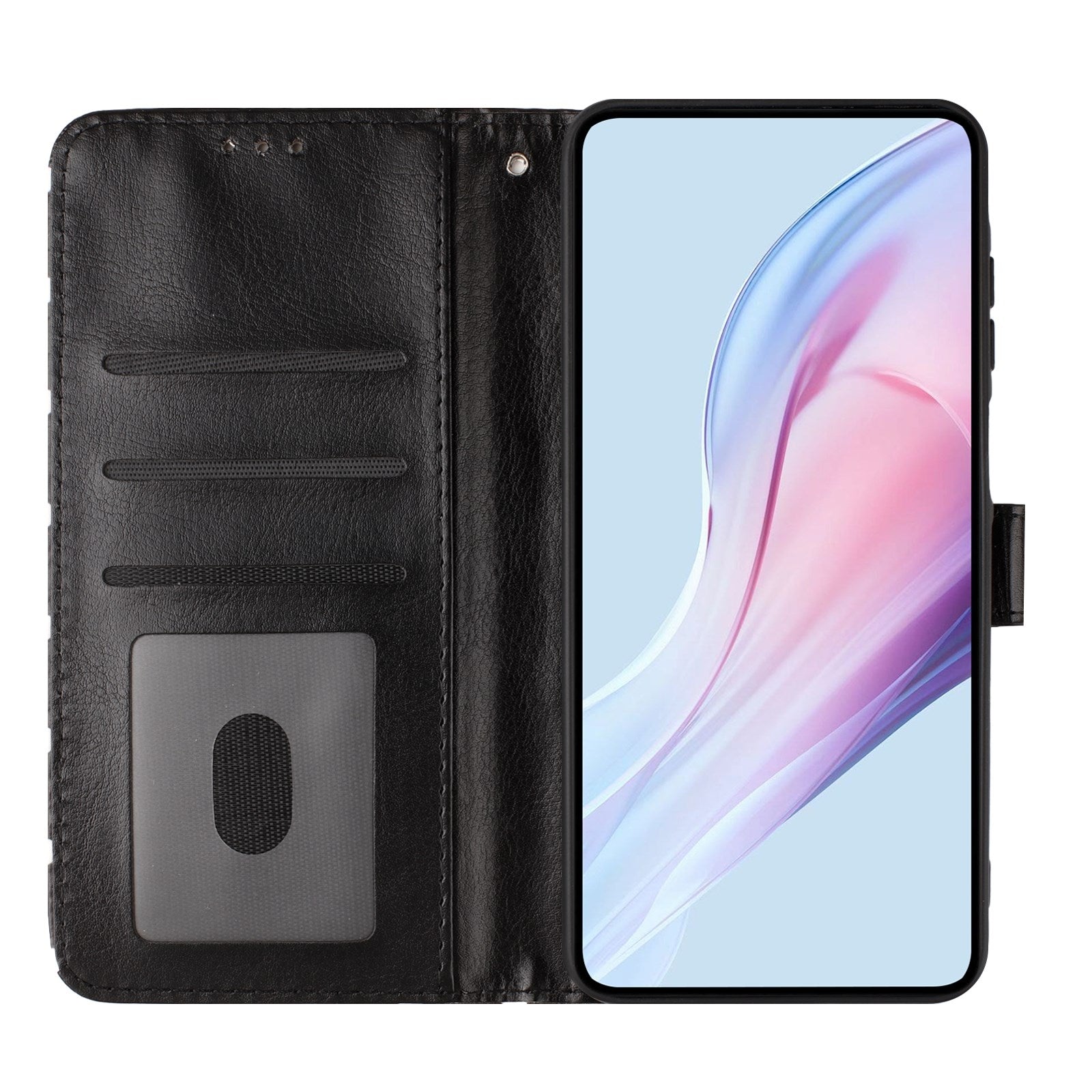 EIDERWOOD Xiaomi 17 Pro Max Kunstlæder Flip Cover m. Polka Design - Sort