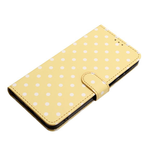 EIDERWOOD Xiaomi 17 Pro Max Kunstlæder Flip Cover m. Polka Design - Gul