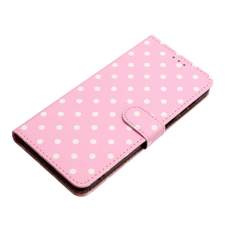 EIDERWOOD Xiaomi 17 Pro Max Kunstlæder Flip Cover m. Polka Design - Lyserød
