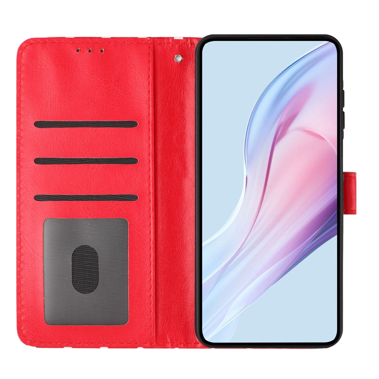 EIDERWOOD Xiaomi 17 Pro Max Kunstlæder Flip Cover m. Polka Design - Rød