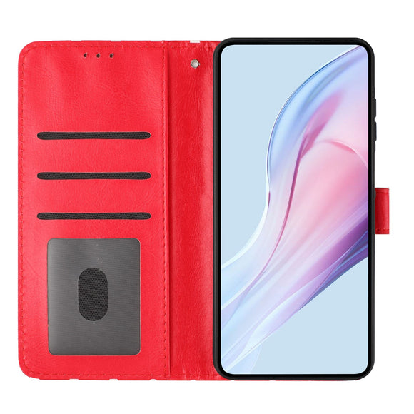 EIDERWOOD Xiaomi 17 Pro Max Kunstlæder Flip Cover m. Polka Design - Rød
