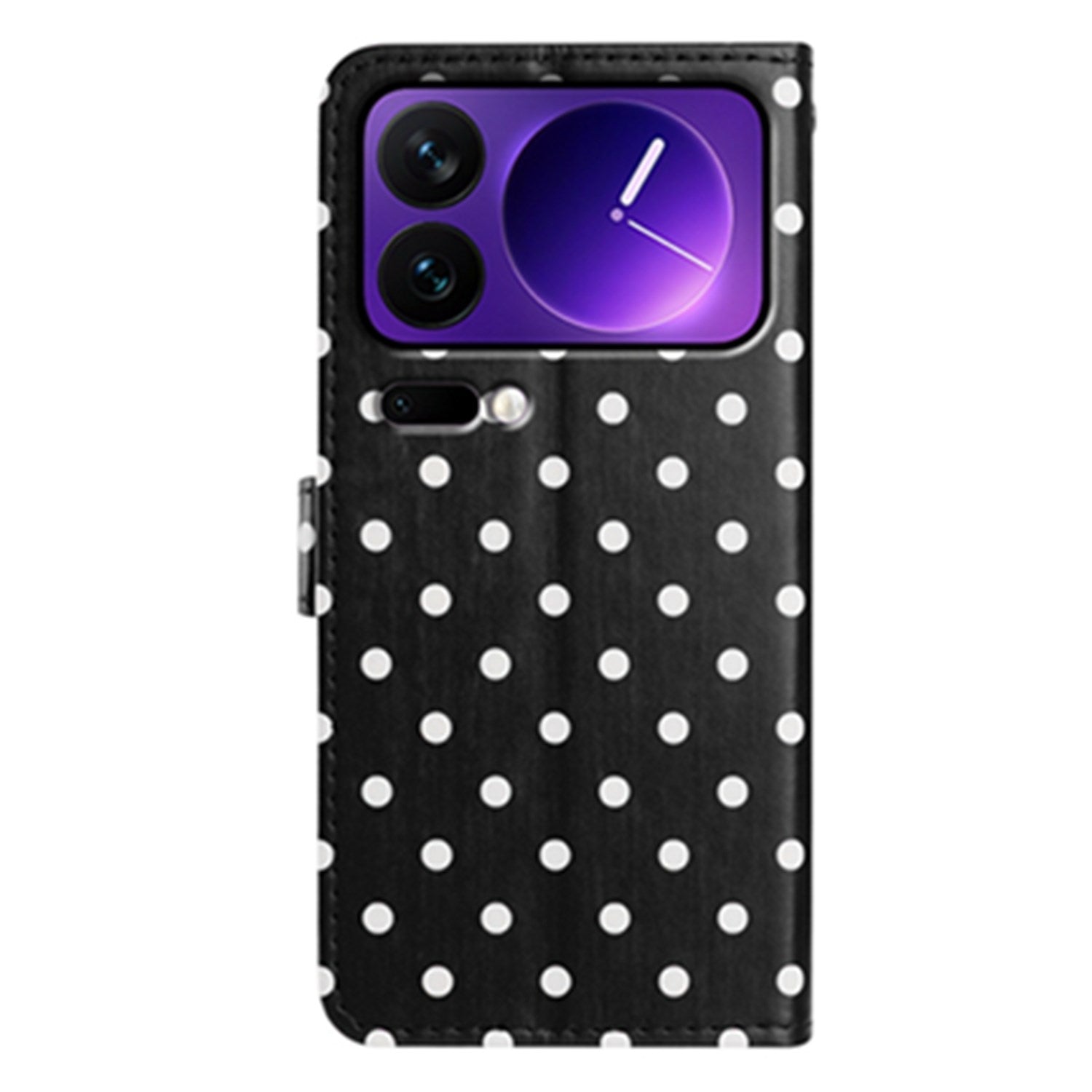 EIDERWOOD Xiaomi 17 Pro Kunstlæder Flip Cover m. Polka Design - Sort