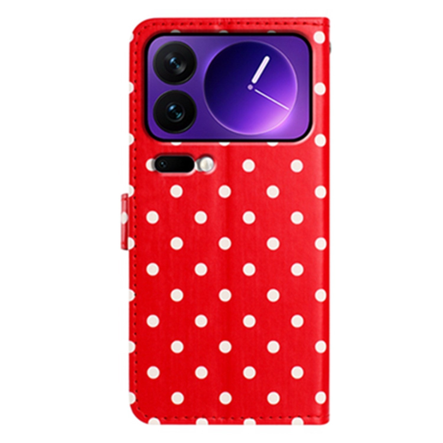 EIDERWOOD Xiaomi 17 Pro Kunstlæder Flip Cover m. Polka Design - Rød