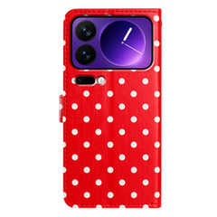 EIDERWOOD Xiaomi 17 Pro Kunstlæder Flip Cover m. Polka Design - Rød