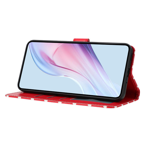 EIDERWOOD Xiaomi 17 Pro Kunstlæder Flip Cover m. Polka Design - Rød