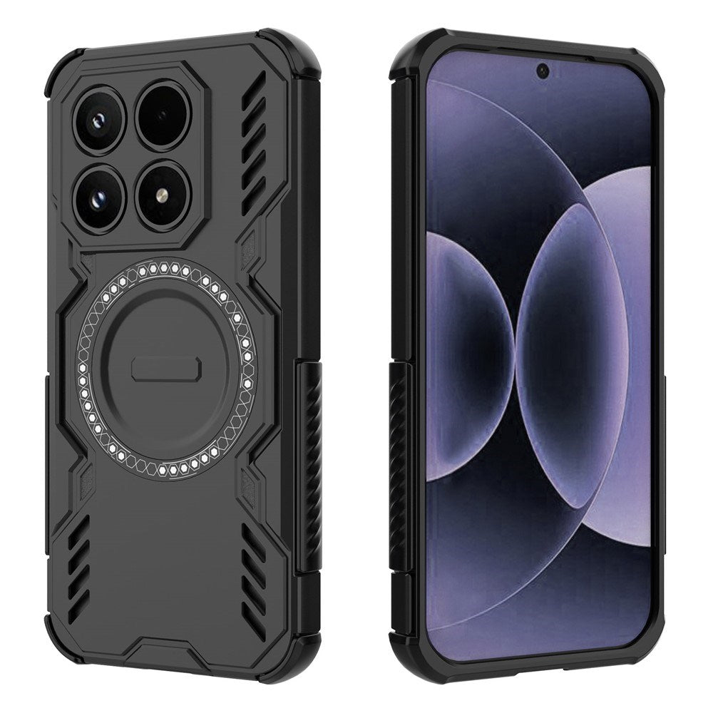 Xiaomi 17 EIDERWOOD Håndværker Hybrid Cover m. Varmeafledning - Sort