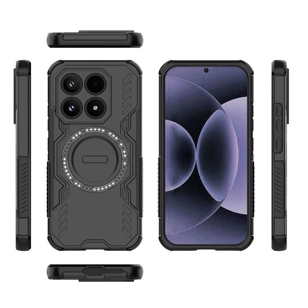 Xiaomi 17 EIDERWOOD Håndværker Hybrid Cover m. Varmeafledning - Sort