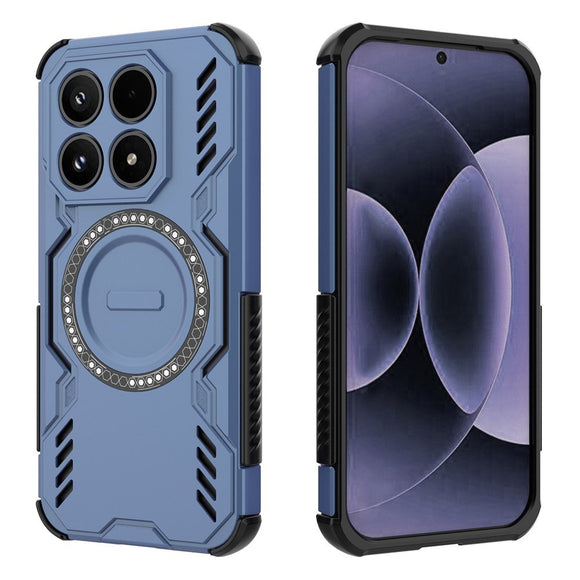 Xiaomi 17 EIDERWOOD Håndværker Hybrid Cover m. Varmeafledning - Blå
