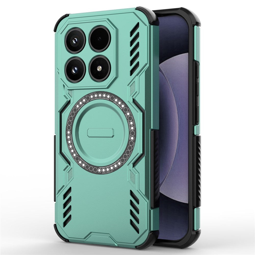 Xiaomi 17 EIDERWOOD Håndværker Hybrid Cover m. Varmeafledning - Grøn