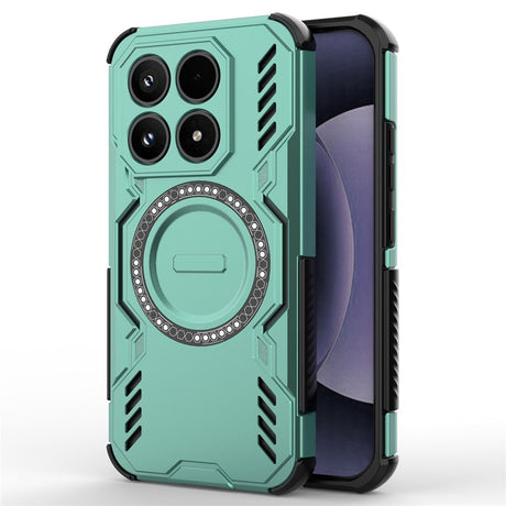 Xiaomi 17 EIDERWOOD Håndværker Hybrid Cover m. Varmeafledning - Grøn