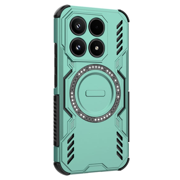 Xiaomi 17 EIDERWOOD Håndværker Hybrid Cover m. Varmeafledning - Grøn