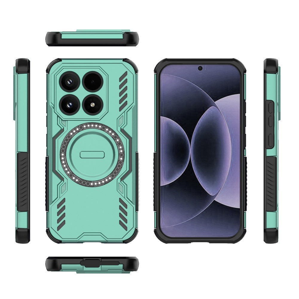 Xiaomi 17 EIDERWOOD Håndværker Hybrid Cover m. Varmeafledning - Grøn